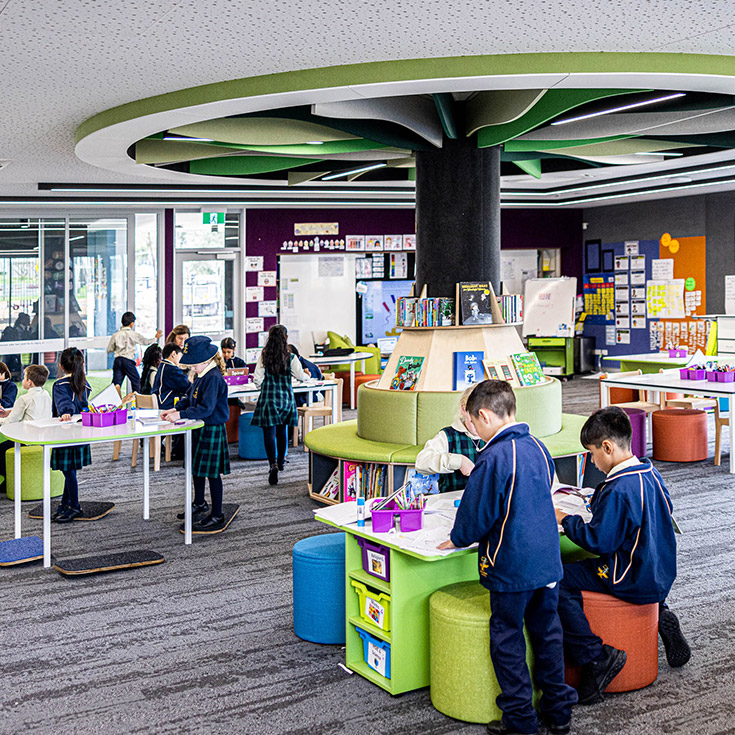 Classroom interior at St Francis of Assisi Catholic Primary School Glendenning